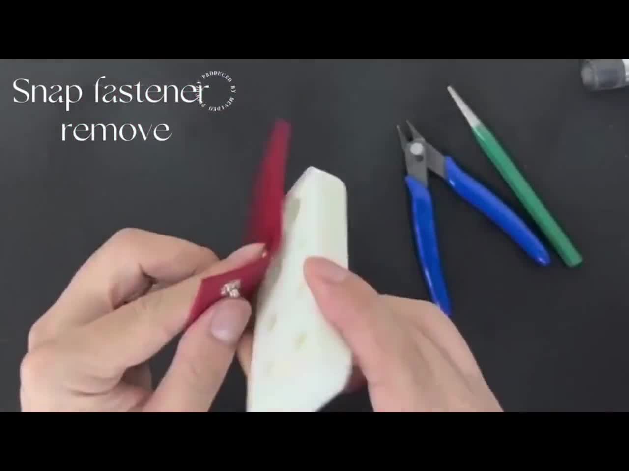 How To Remove & Replace Snap Fasteners 