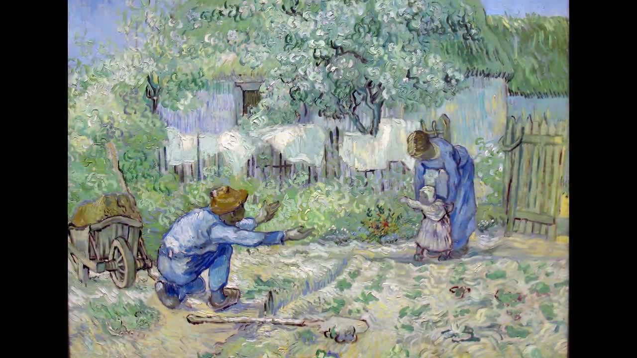 van gogh first steps print