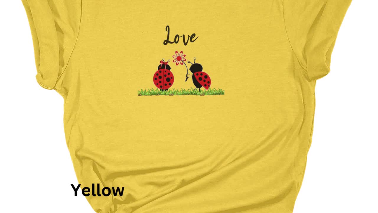 Lady Bug Tee, Lady Bug Art, Ladybug Decor, Ladybug Gift