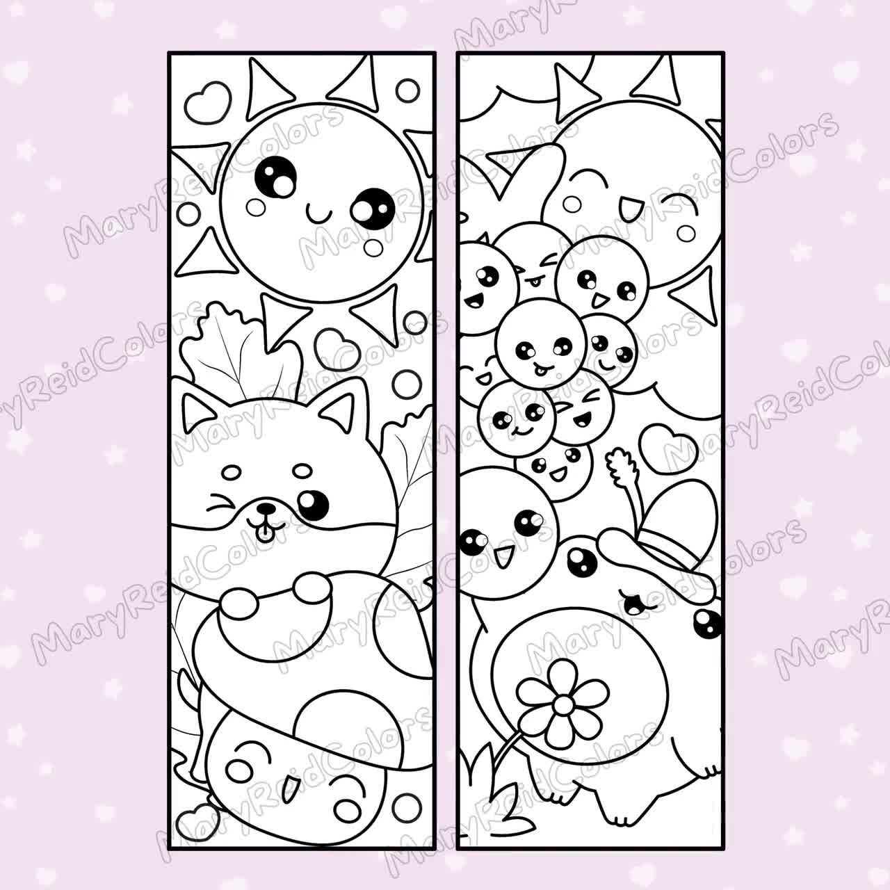 Coloriage kawaii  Pizza coloring page, Coloring pages, Coloring bookmarks