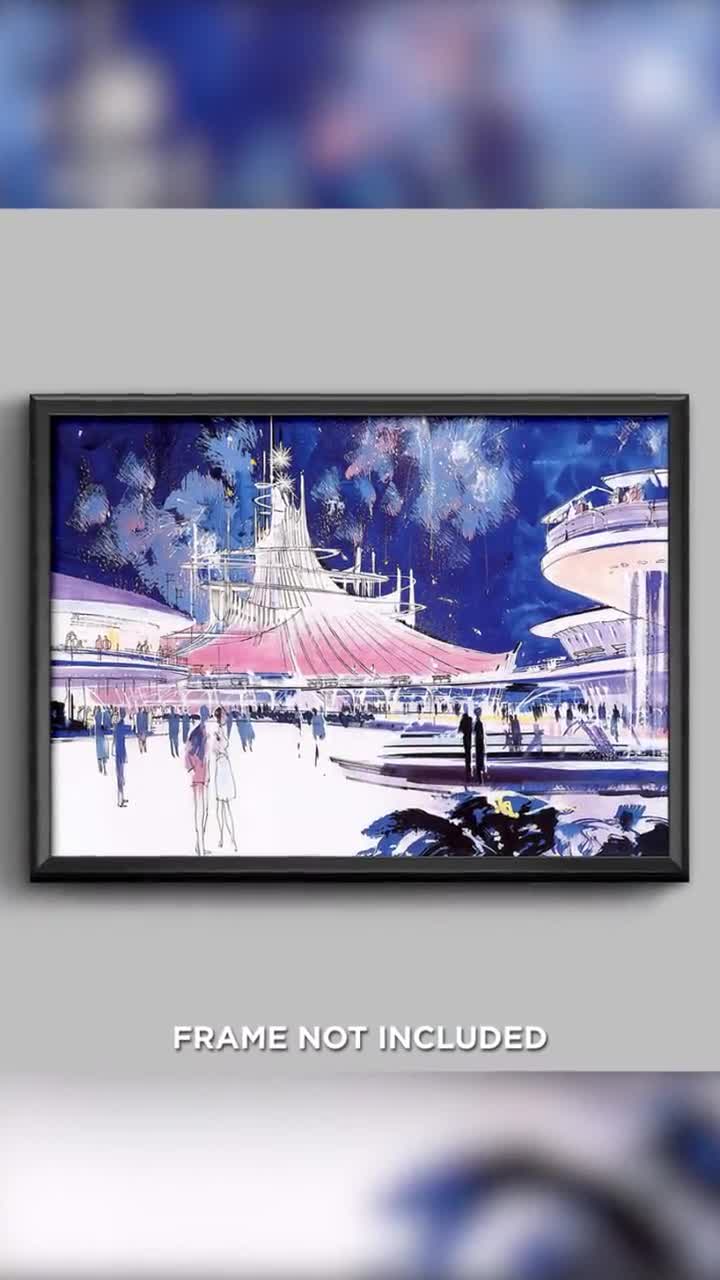 Disneyland Tomorrowland Space Mountain People Mover Carousel of