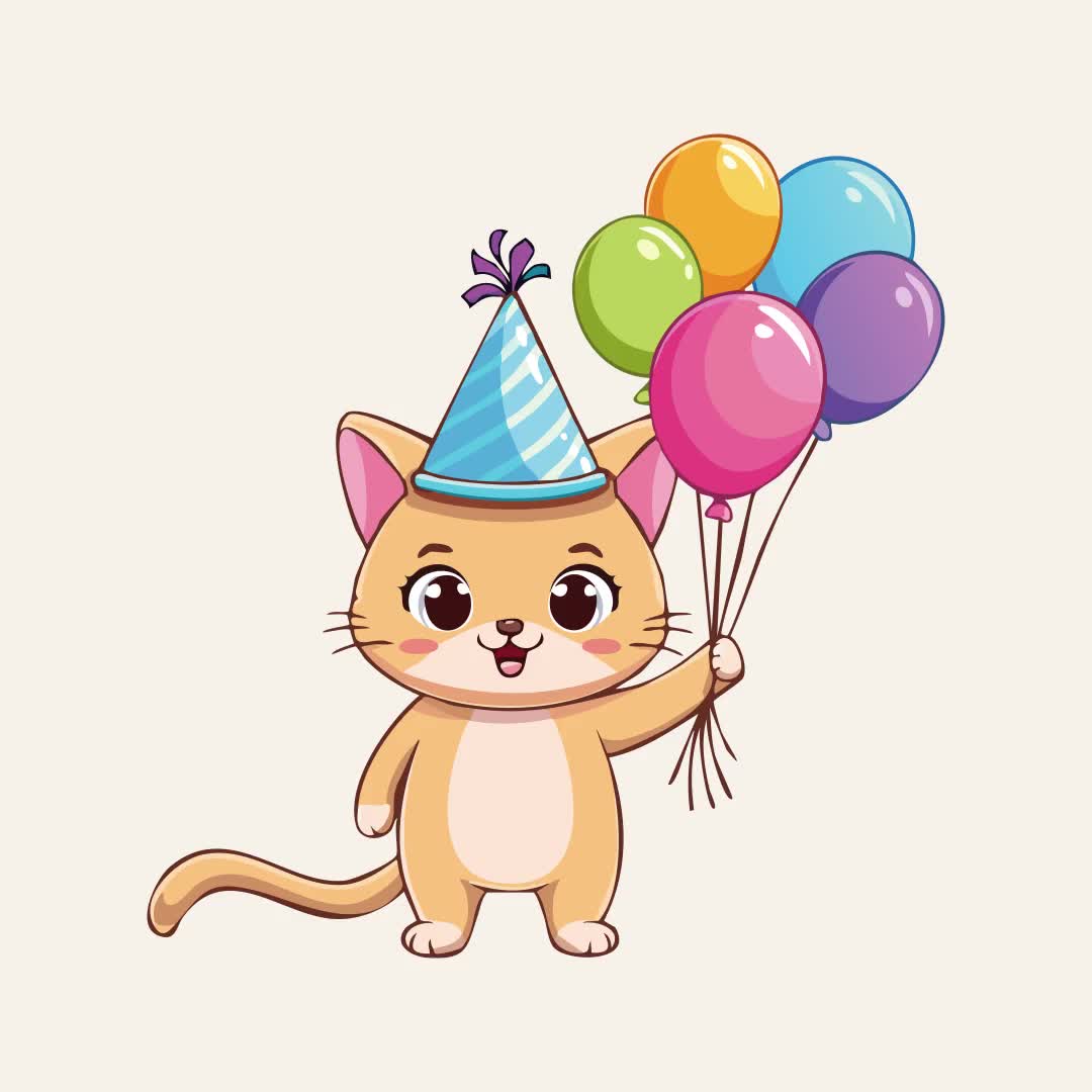 Cute Cat SVG-PNG-bundel | 10 katten cliparts | Afdrukbaar A4-stickervel | 10 png, pdf, jpg, svg | Sublimatie | Zelf knutselen | Kat png-svg video poster