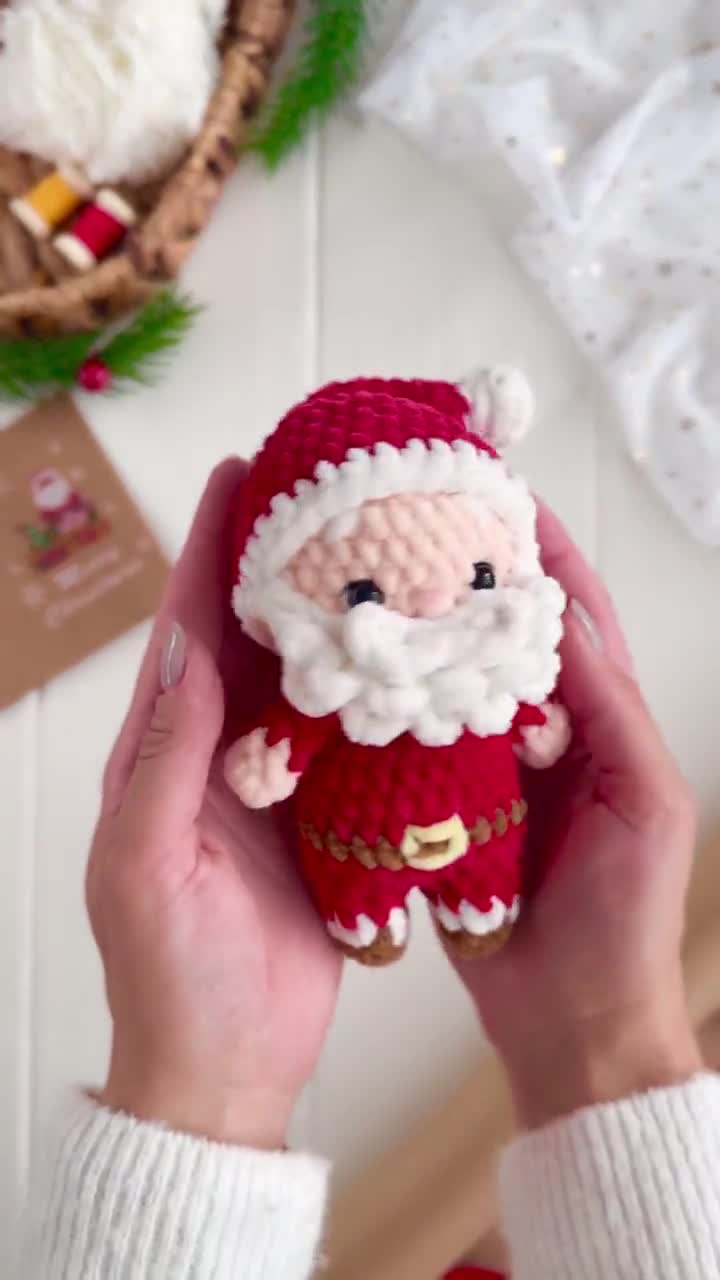 かぎ針編みパターン クリスマスかぎ針編みバンドル：サンタ