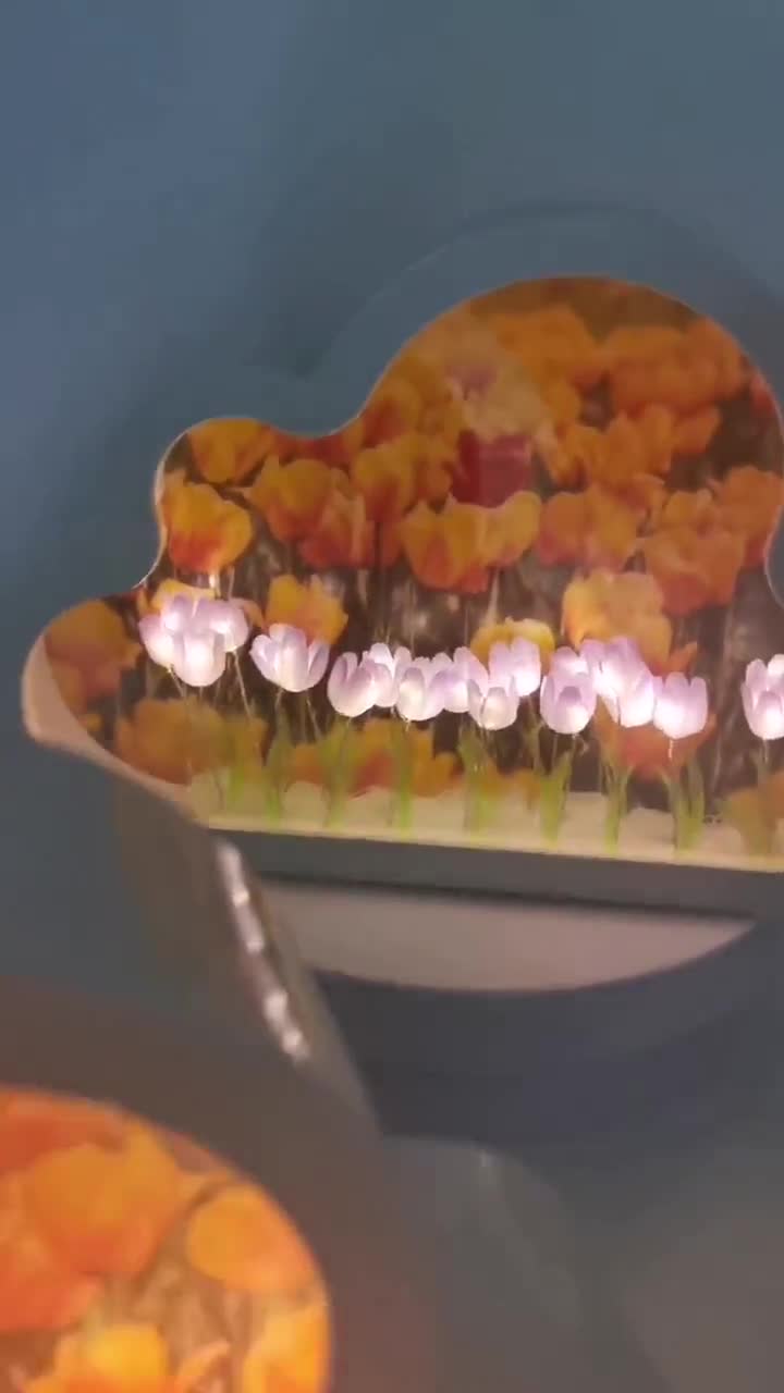 Miroir nuage mer tulipe, veilleuse miroir décorative, lampe de chevet,  cadeau pour elle, cadeaux de Noël -  France