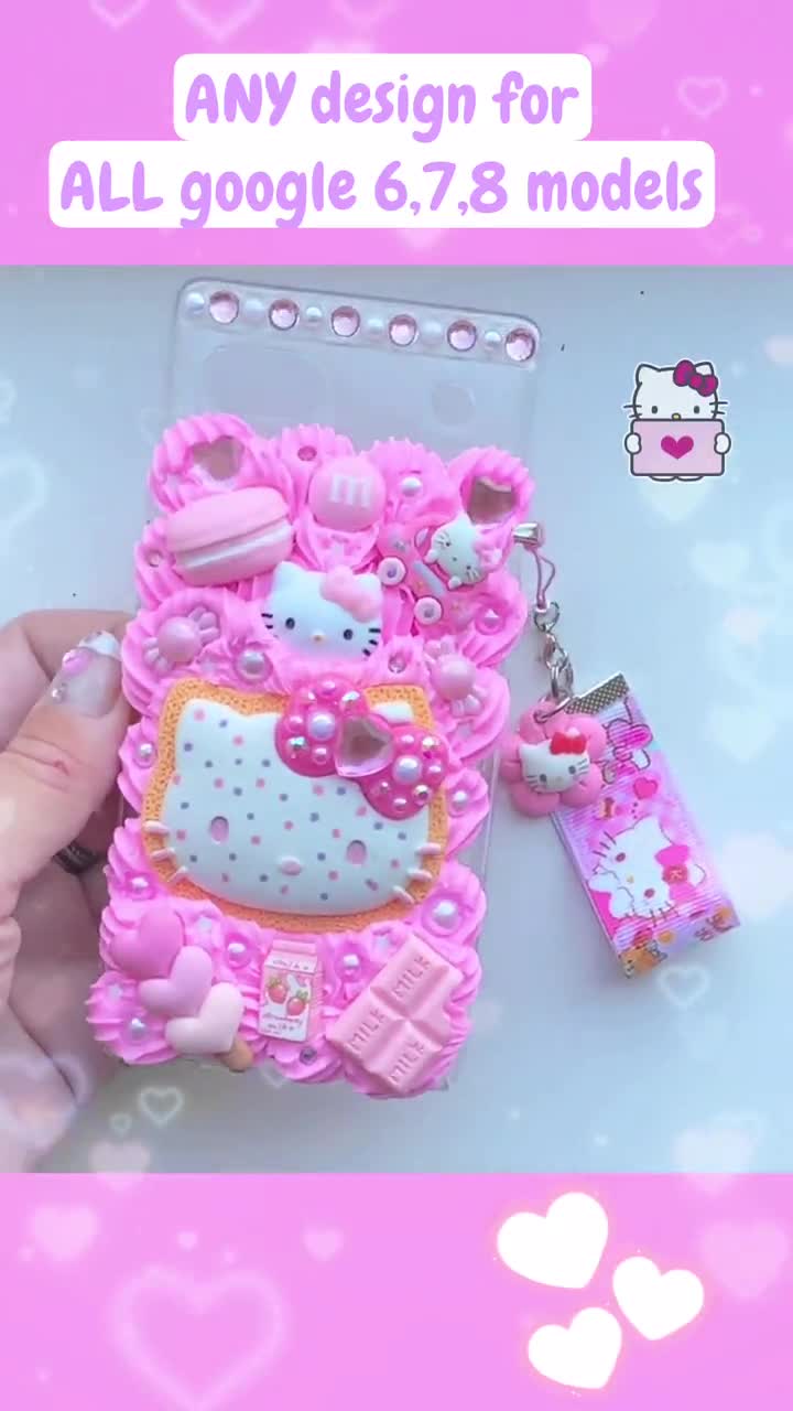 Bella Sun Pink) Hello Kitty Flip Mobile Cell Phone Anime India