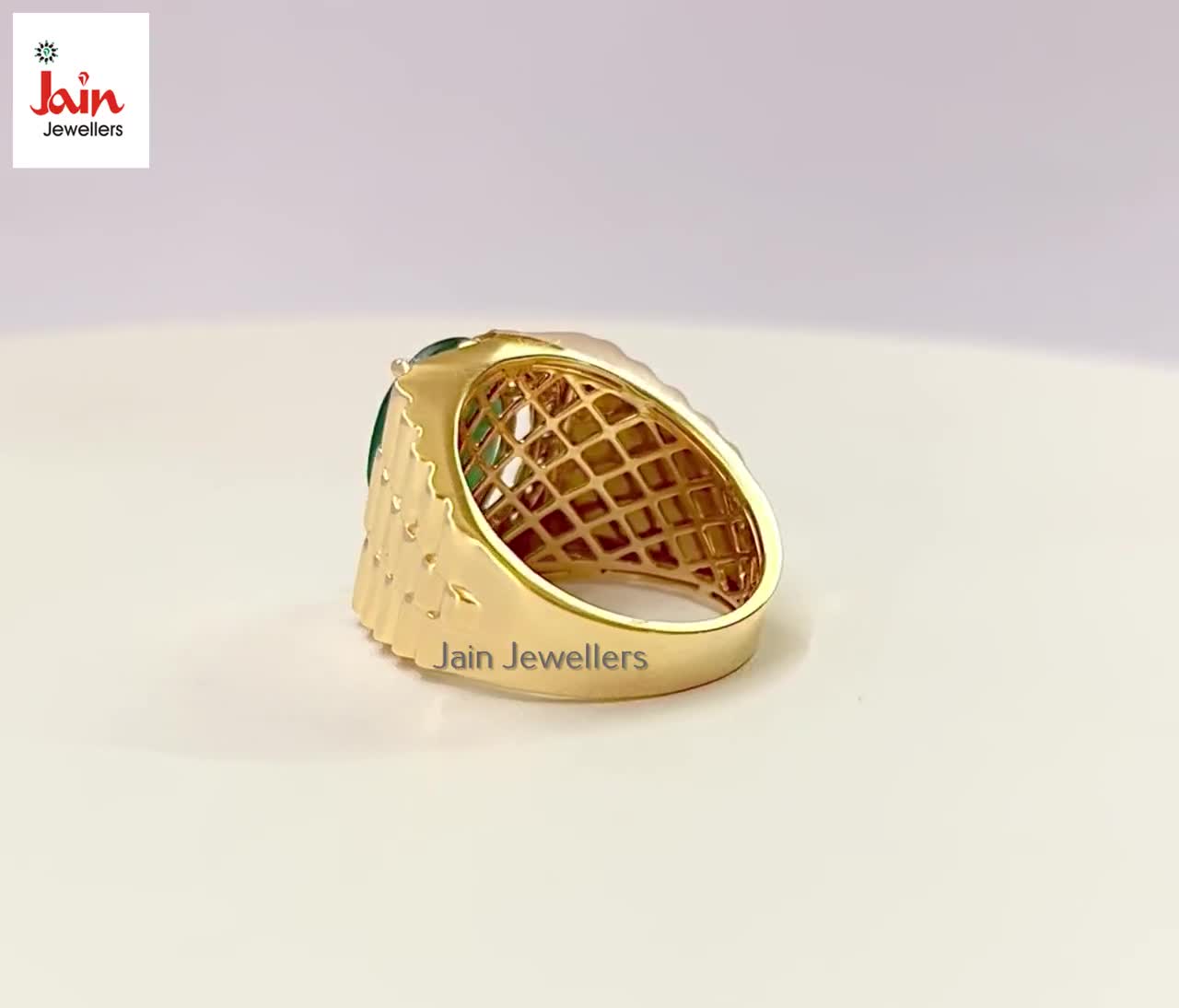 14kt, 18kt Real Yellow Gold Ring, Hallmark 0.66 Ct H-I/SI1