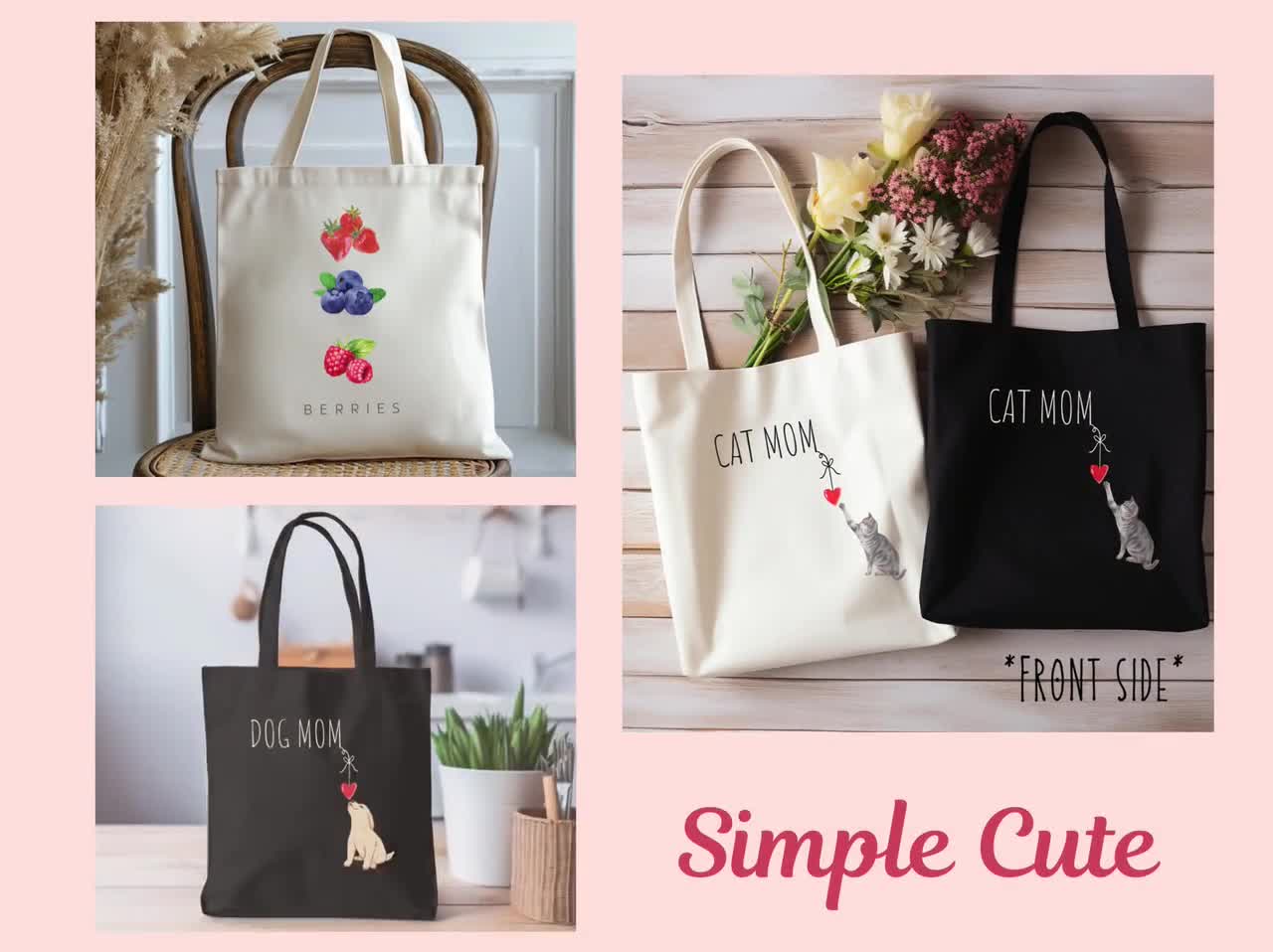Personalized Floral Nurse Tote Bag: Custom Initial Gift - Etsy