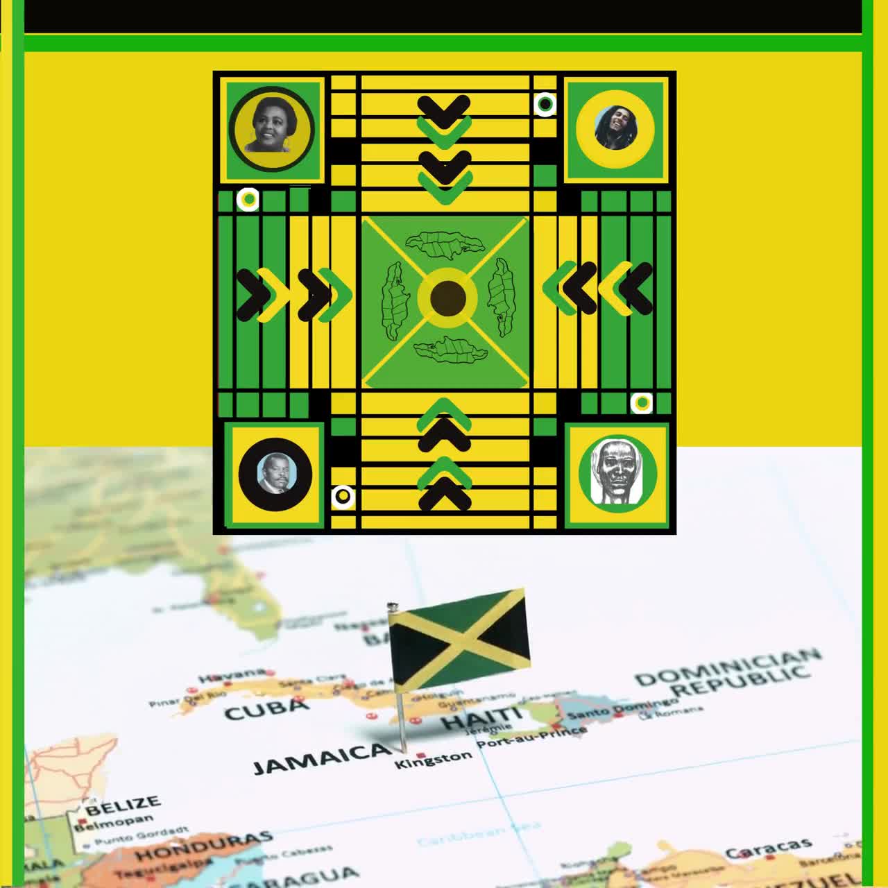 Jamaican Ludi or Ludo  #1 Jamaican Board Game
