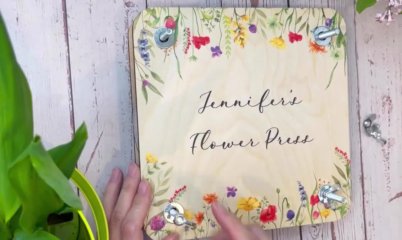 Wooden Flower Press Kit for Adults and Children, Plants Press, Dry Flower  Press, Personalized Flower Press Gift, Plants Lover Gift 