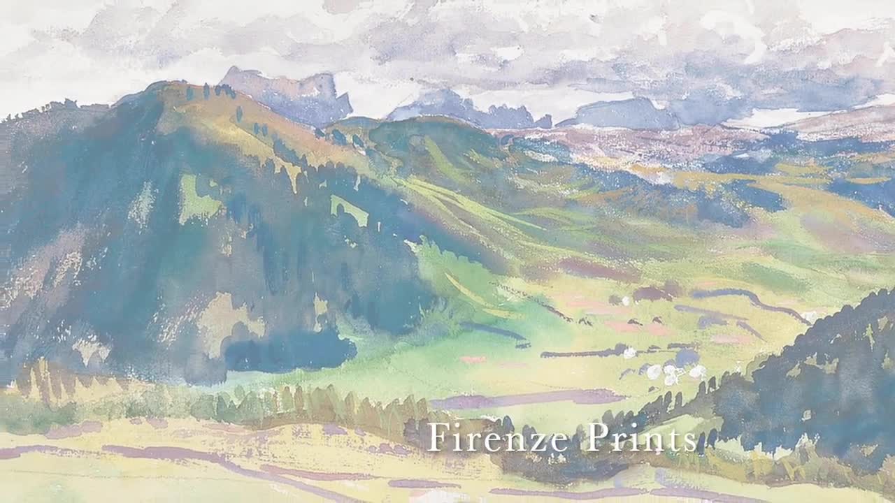 ジョン・シンガー・サージェント 水彩風景画プリントセット（デジタル