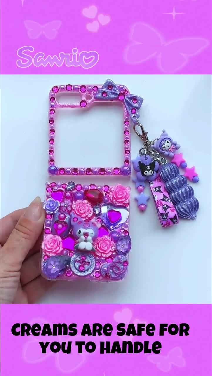 Custom Z Flip 5 Case Kitty Z Flip 6 Phone Case Kuromi