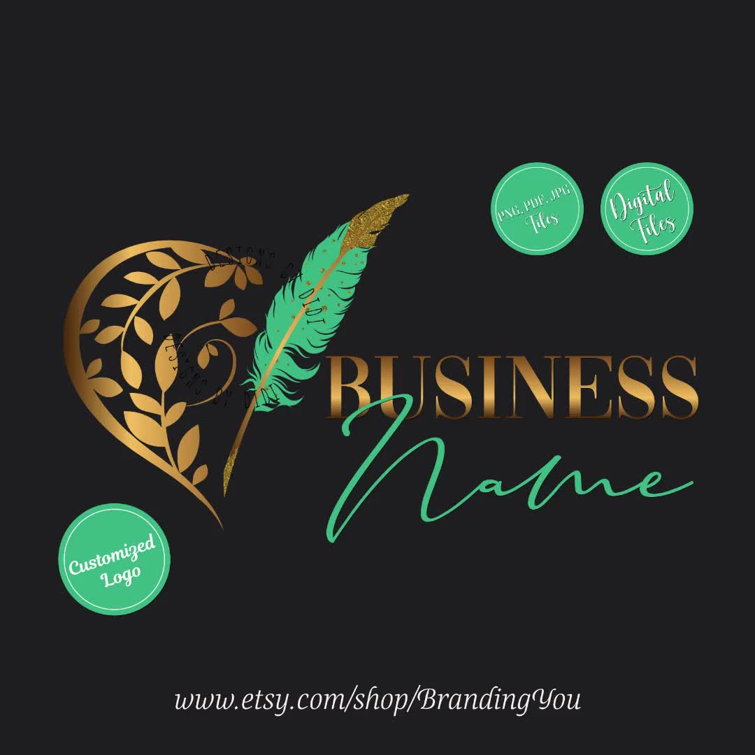 Buy Custom Gold Logo Design, Custom Business Logo Design, Modern Logo  Creator, Unique Logo Design, Gold Monogram Logo, Elegant Logo Creator Blog  Online in India - Etsy