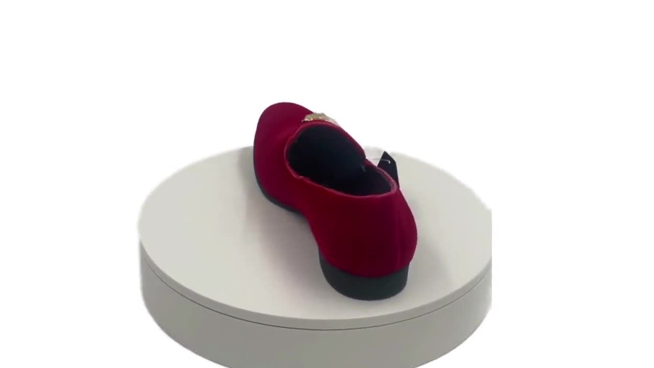 Terroni Italian Design Red Men's Slip-on Dress/Driver Shoe