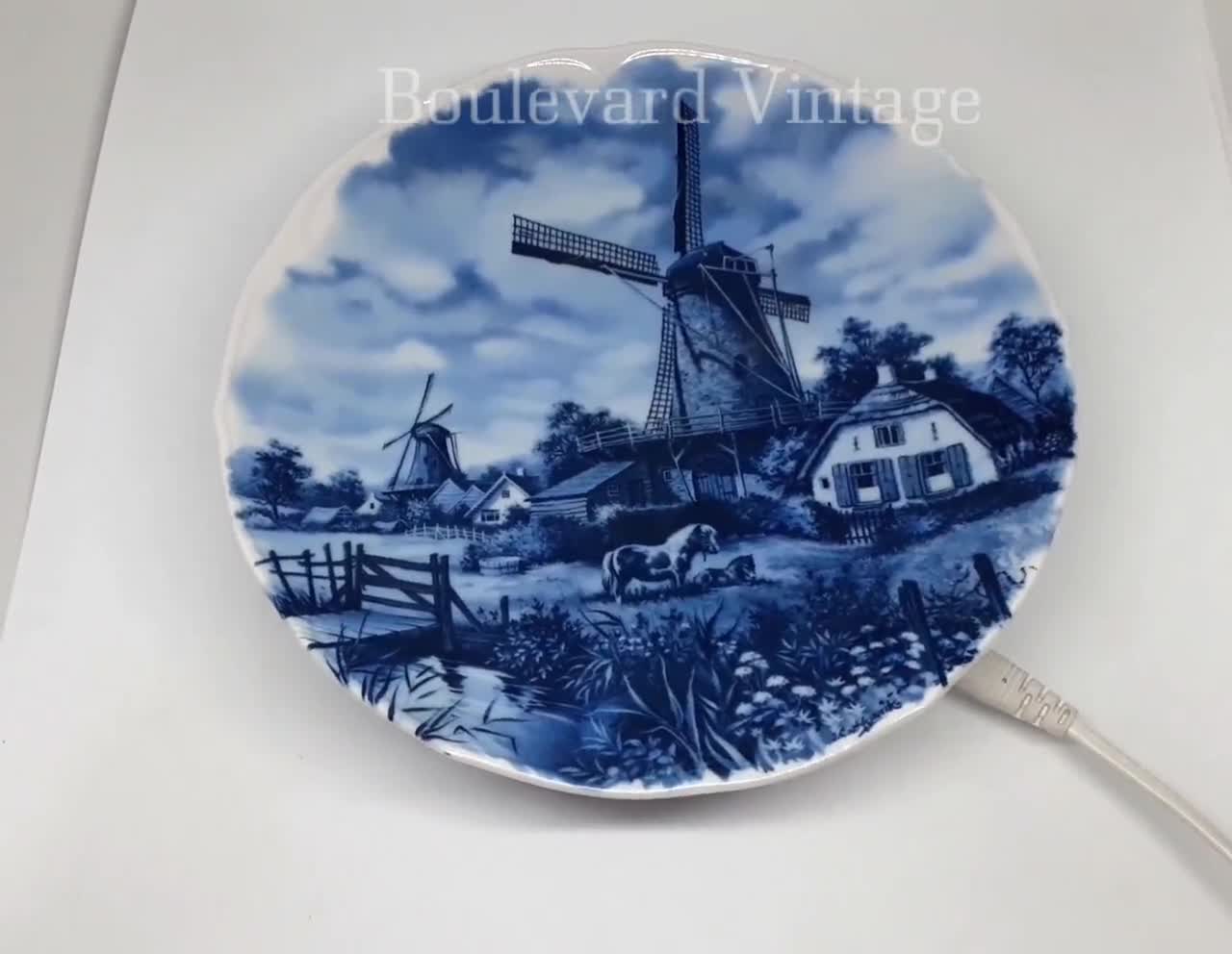 Dutc Ceramic Spoon Rests Delft Blue 3 D Windmill