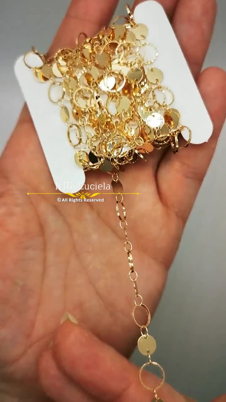14k Gold Plated Chain Jewelry Making Supplies Beading Supplies Chain for  Necklacechain for Braceletchain for Earrings Gold Color Chain 