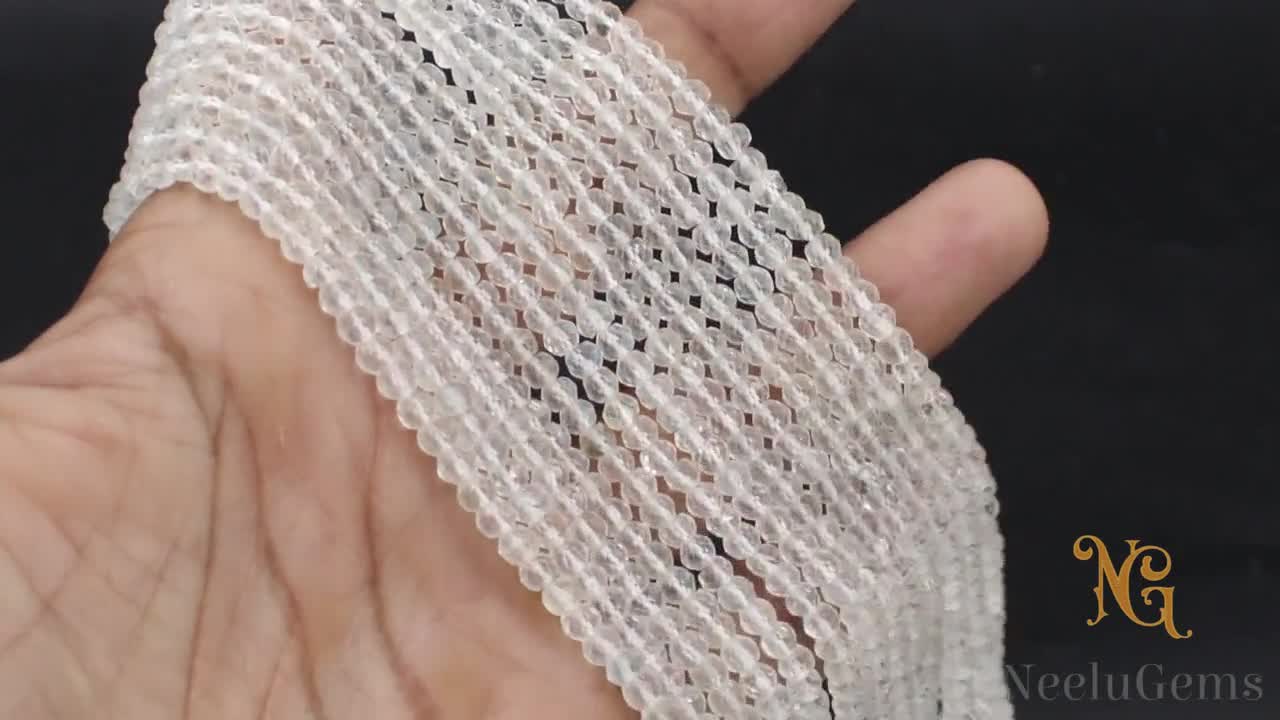 Opale Bianco Naturale Pietra Preziosa Liscia Rondelle Perline - Foto 4