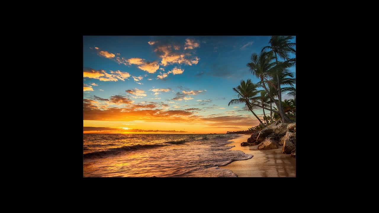 Tropical Paradise Sunset Wallpaper mural Art Print Photomural Wall Decor  Easy-Install Removable Peel & Stick High Quality Washable Vlies New