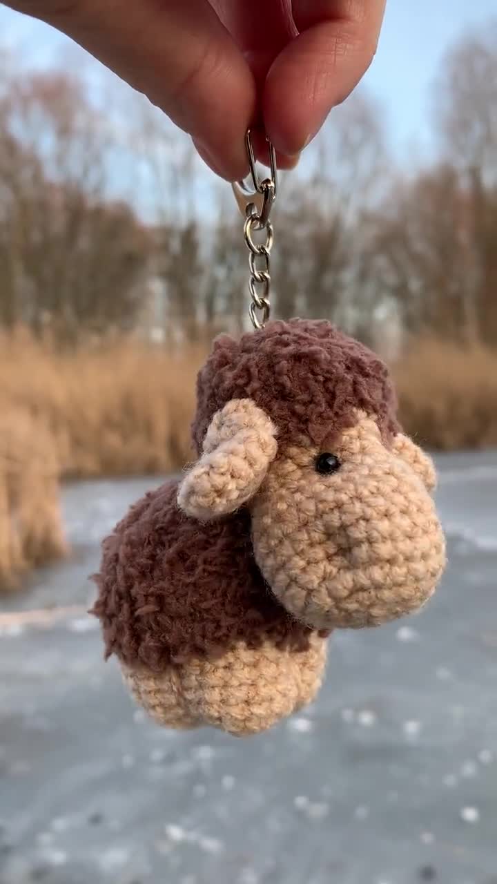 Crochet Sheep Keychain - Lamb Amigurumi Keychain - Handmade Sheep Crochet