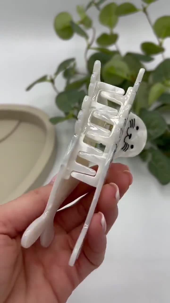 Robbe Haarspange, Ozean Meer Tier Haarkralle, Spaß Haarschmuck, weiße Acetat Haarklemme, Robbe Liebhaber Geschenk, einzigartige Haarspange, Geschenk für sie video poster