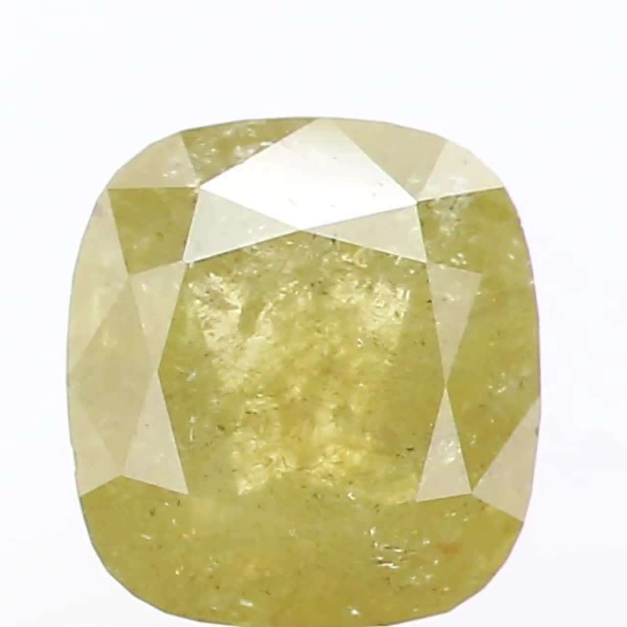 Natural Loose deals Cushion Yellow Color Diamond 0.85 CT 5.65 MM Cushion Shape Rose Cut Diamond L8204