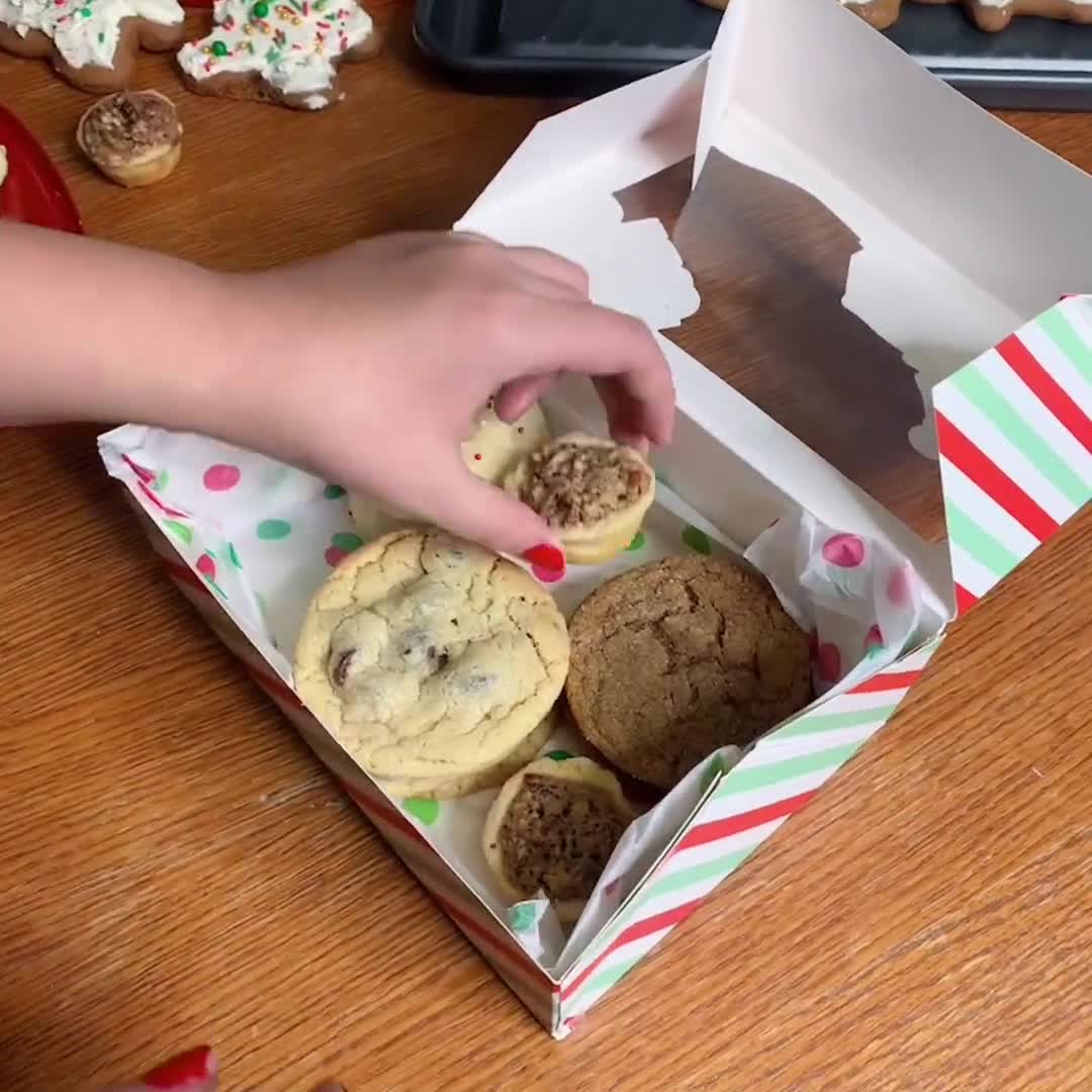Scatole per biscotti natalizi da 12 pezzi con 4 design diversi, scatole per  dolcetti natalizi, scatole per regali di Natale, scatole per dessert  natalizi, scatole per dolci -  Italia