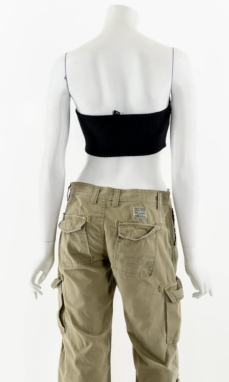 90s Y2K Perfectly Broken in Cotton Cargo Lucky Pants - Etsy