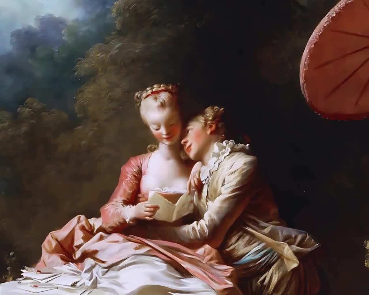 The Progress of Love - Love Letters by Fragonard | Romantic Rococo