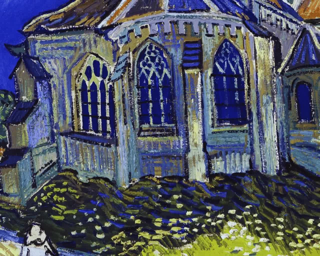 The Church at Auvers by Vincent Van Gogh - Post-impressionist Art