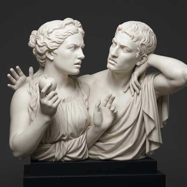 Funny Adam & Eve Bust | 3D Print | FDM or 12K Resin - Etsy
