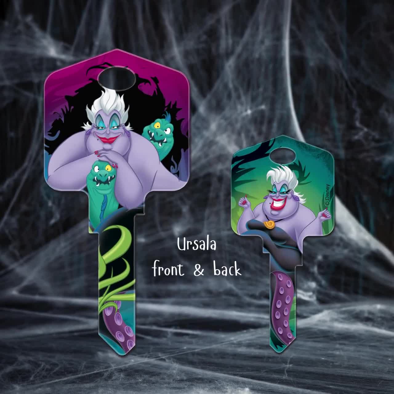 Llave de la casa de las villanas, sin cortar o cortada por código Reina Malvada, Maléfica, Úrsala, Cruella Villanos de Disney video poster