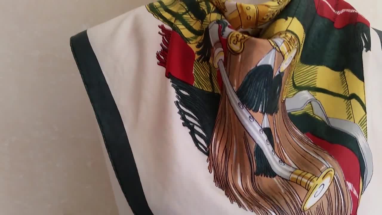 Etsy silk scarf top