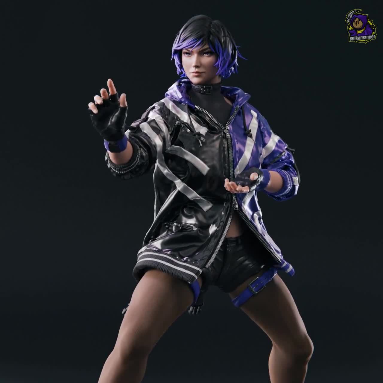 Reina From Tekken 8 | Purple Lightning | Garage Kit | Bulkamancer