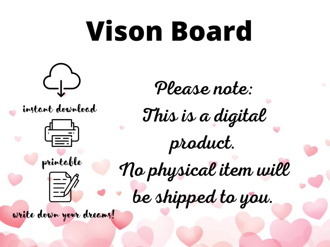 2024 Vision Board Template, Canva Editable Vision Board, Vision Board for  Manifesting Dream Life, Vision Board Planner, Vision Board Party 