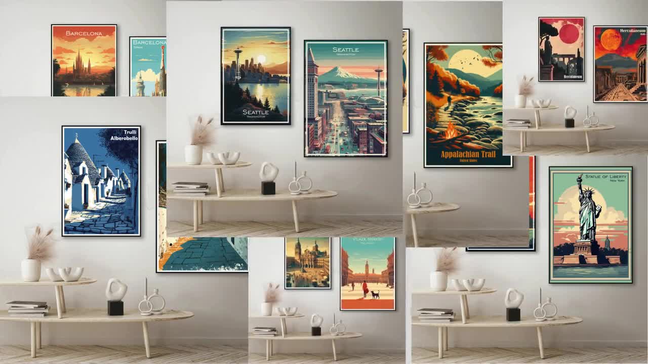Affiche De Voyage Lima Rétro Vintage Pérou, Art Mural, Décoration Milieu Du Siècle, Impression Art Déco, Illustration Des Montagnes Des Andes, Conception De Tourisme Nostalgique - France