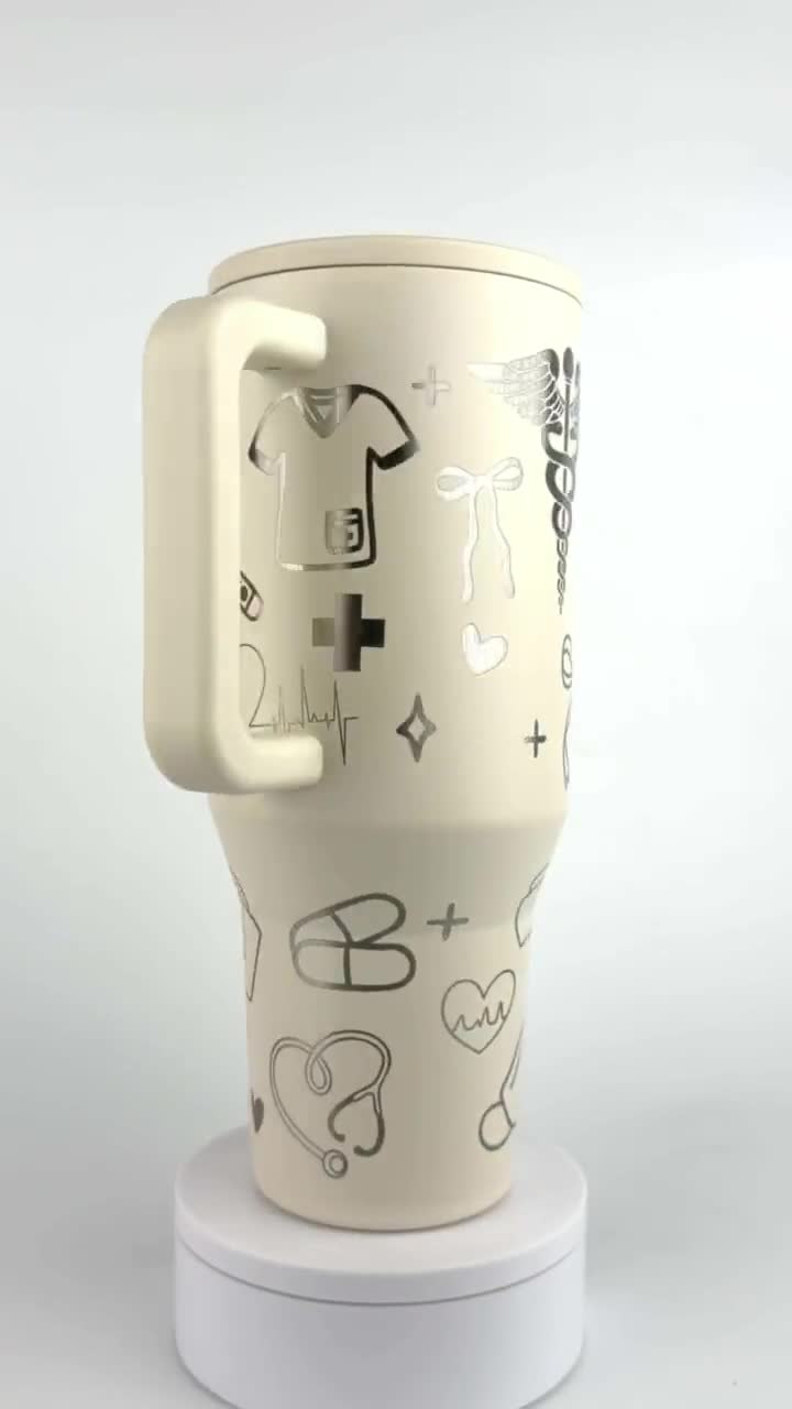 Engraved Nurse Hydrojug 32oz 40oz | Personalized Nurse Gift | Custom RN Water Bottle | Nurse Appreciation Gift | Graduation Gift video poster