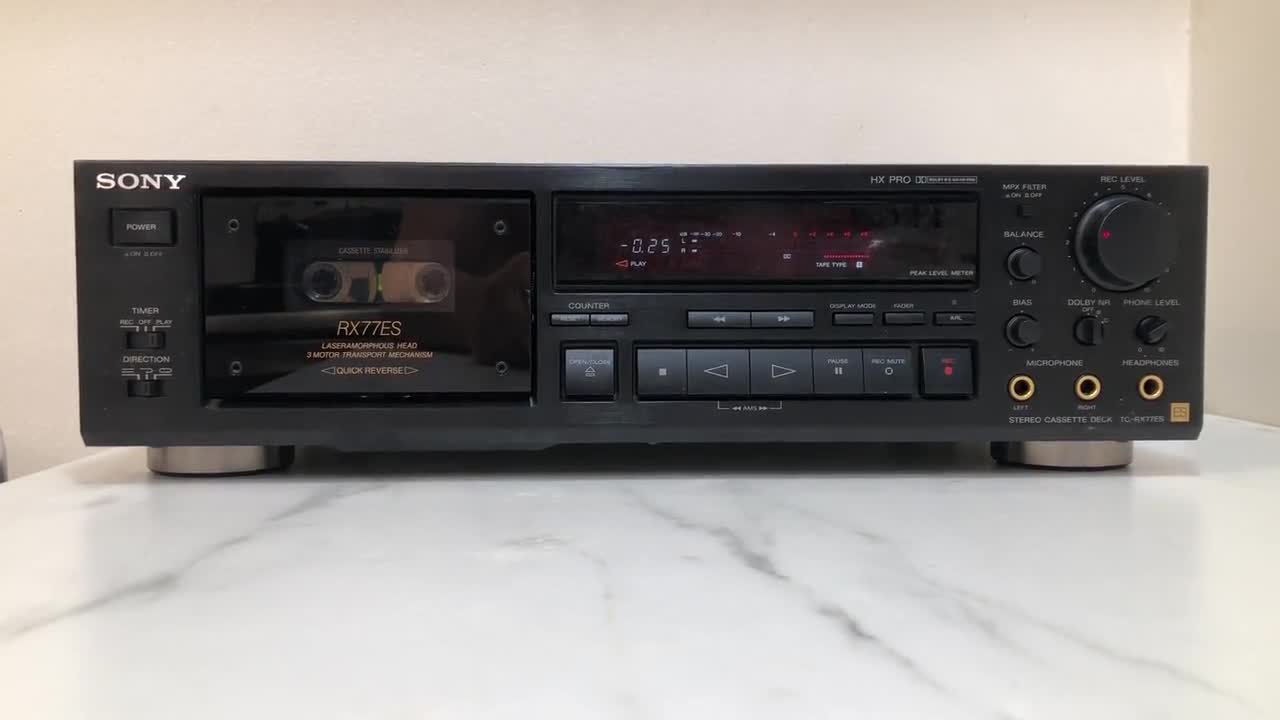 Sony Tc-rx77es. Hi End 3motors, Dual Auto Revers Stereo Cassette
