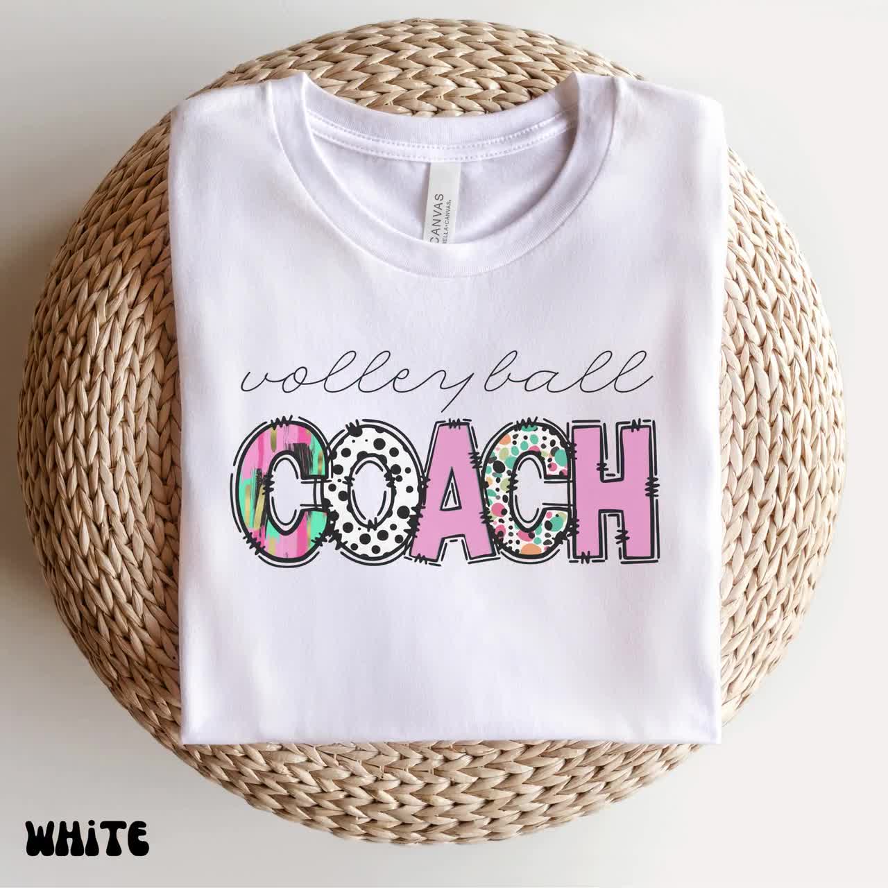 Volleyball Coach Shirt, Custom Coach Gift, Cheer Coach Shirt, Coach Shirt, Coach Game Day Shirt, Team Gift, Team Shirt video poster