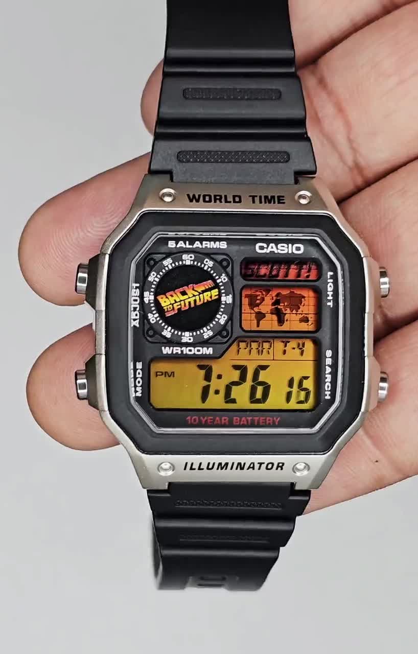CASIO AE1200 カスタム 宇宙デザイン 新品 ブラックベルト CASIO