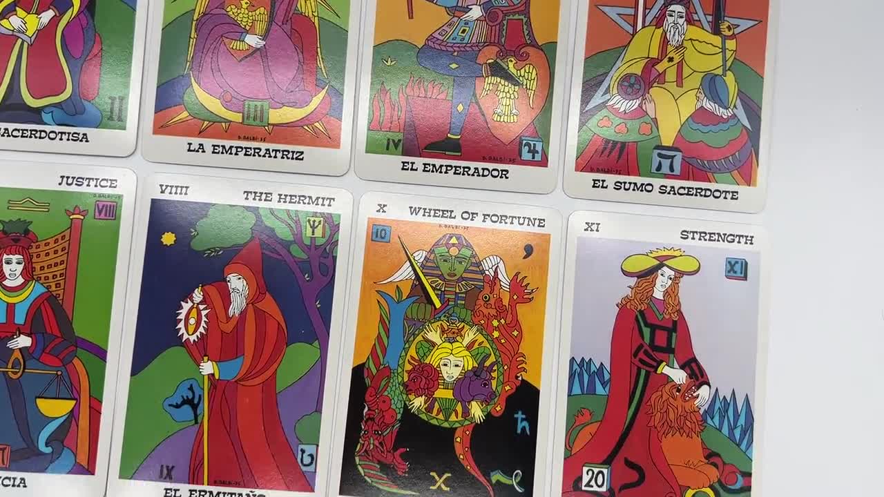 d*4様 C2【used】BALBI タロットカード　バルビ　スペイン VINTAGE BALBI TAROT DECK – THESE DAYS