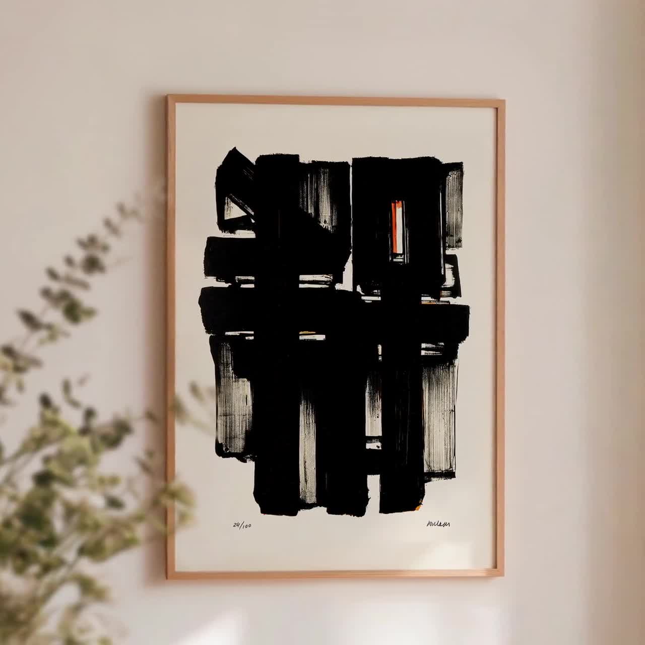 Pierre Soulages Art Print | Lithographie No 2, 1957 | Museum