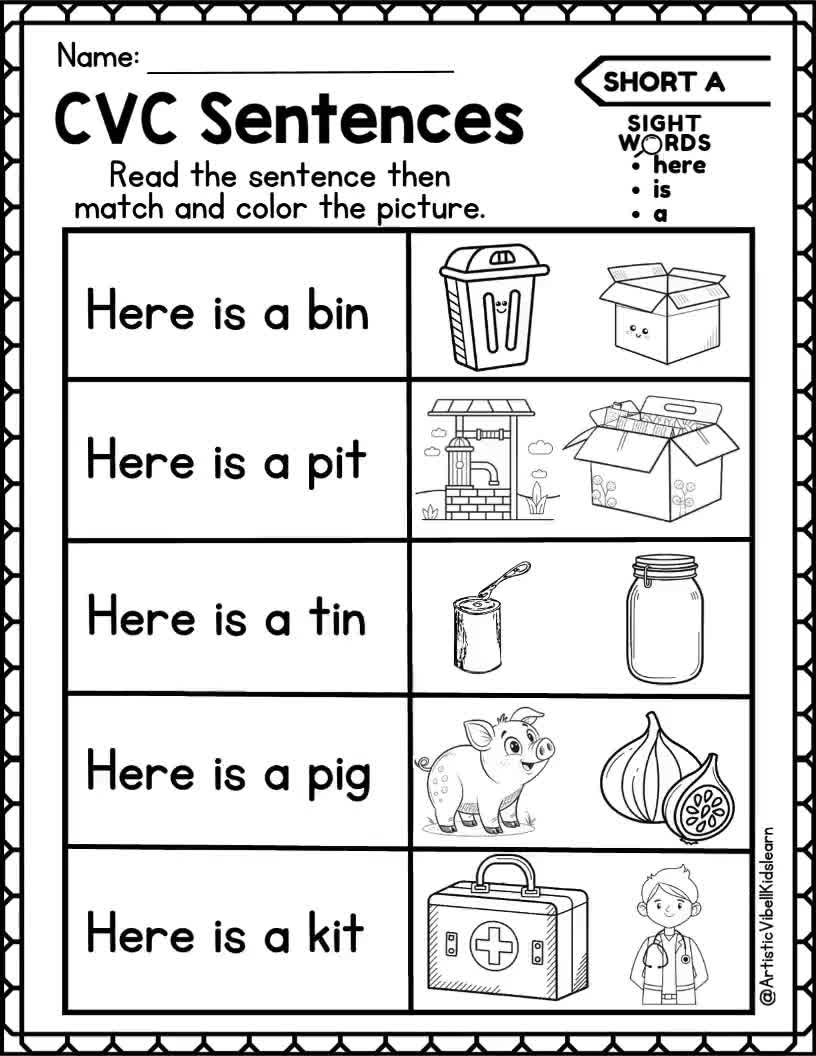 cvc-word-fluency-worksheets-1st-grade-sentences-cvc-reading-printable-instant-download-kindergarten-teacher-resources-digital-download-etsy-new-zealand for Free Printable Cvc Sentences Pdf Cvc Word Fluency Worksheets 1st Grade Sentences Cvc Reading Printable - Instant Download - Kindergarten Teacher Resources - Digital Download - Etsy New Zealand for Free Printable Cvc Sentences Pdf