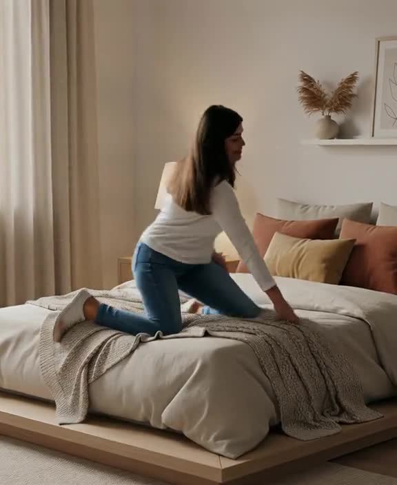 Scandinavian Table Lamp, Minimalist Bedside Lighting, Cozy Bedroom Decor, 3D Printed Polymer video poster