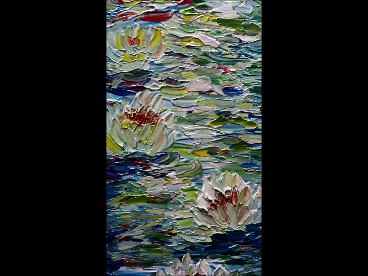 COLORFUL MIST Pollock Drip Art Abstract Huge Landscape Painting Extra Large  48x30, 48x36, 60x36 