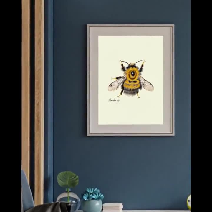 Vintage Bumblebee Print: Naturalist Cottagecore Wall Art (Digital Download) video poster