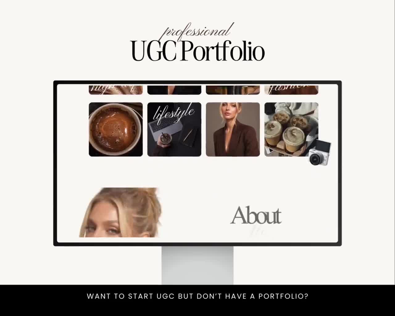 UGC Portfolio Website Canva Template: Influencer Media Kit (Digital Download) video poster