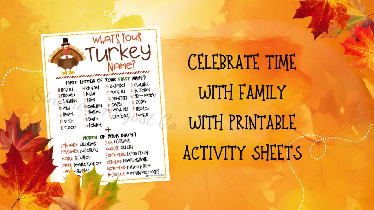 what-s-your-turkey-name-printable-thanksgiving-party-activity-friendsgiving-activity-game-for-kids-adults-classrooms-families-etsy