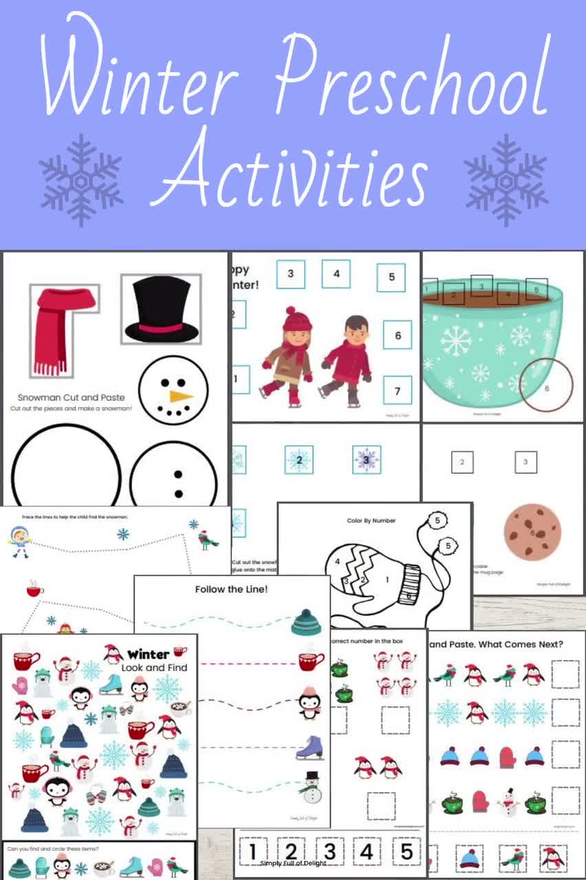 Winter Activities for Kindergarten 