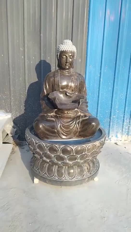 大理石彫刻の仏像噴水 - Etsy 日本