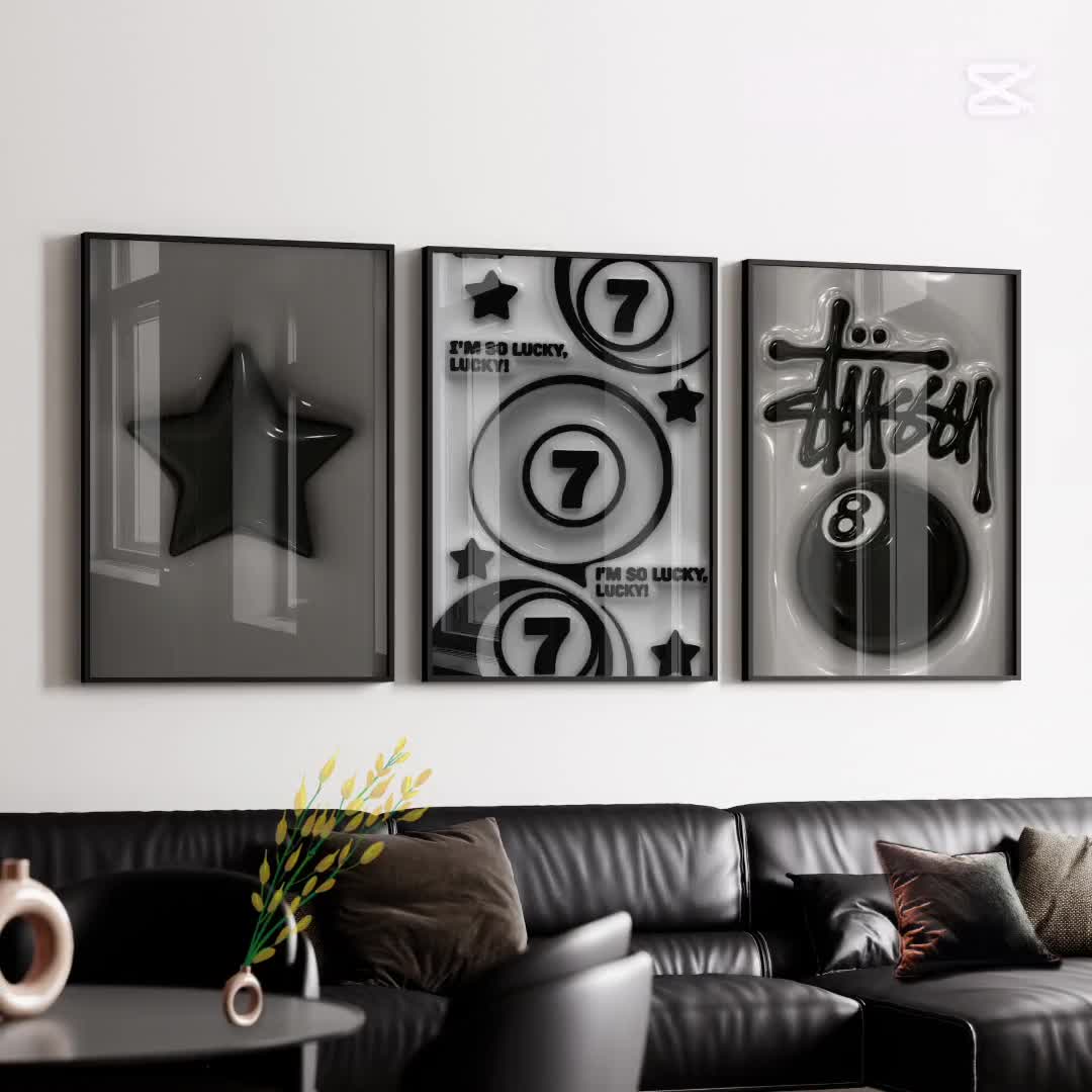 KAWS Graffiti Art Prints (Set of 12) – Hypebeast Sneaker Room Decor (Digital Download) video poster