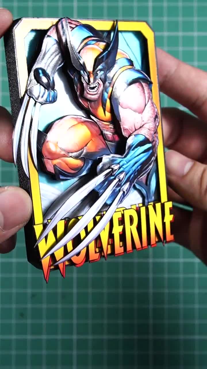 WOLVERINE Marvel Snap – 3D Card Custom | 3D Marvel Snap Shadowbox - 100%  Handmade Art | Personalized Card for Marvel Gift/Collection/Fan